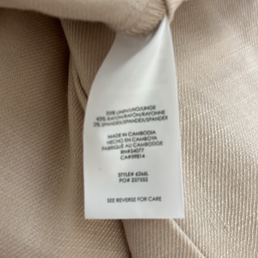 Cabi Traipse Trouser Biscotti Size 6L Style #6626L - Picture 8 of 10